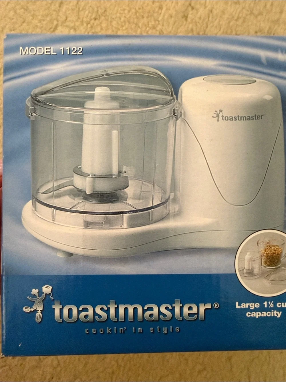 Toastmaster Chopster Mini Food Chopper - White/Clear